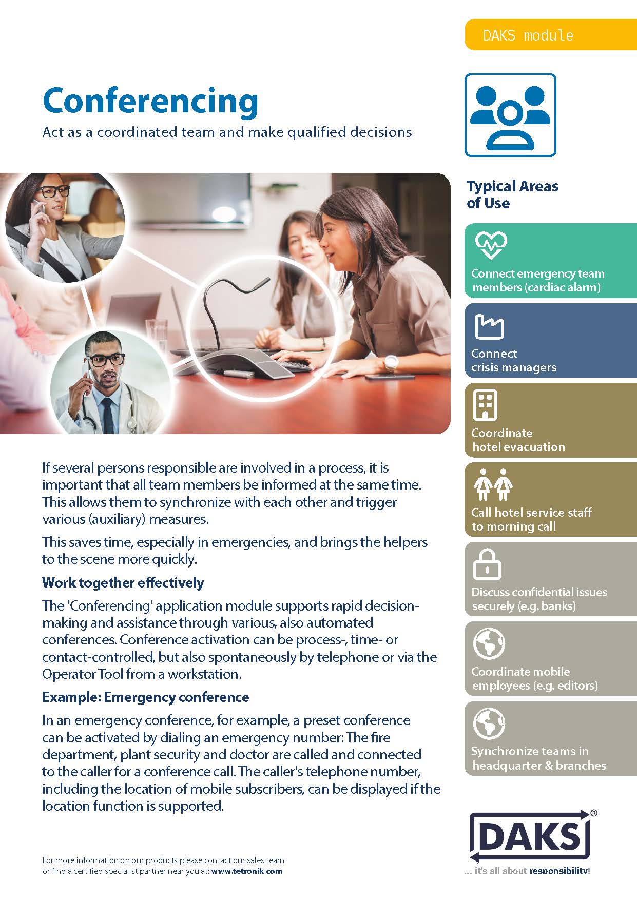 Preview image DAKSpro module Conferencing