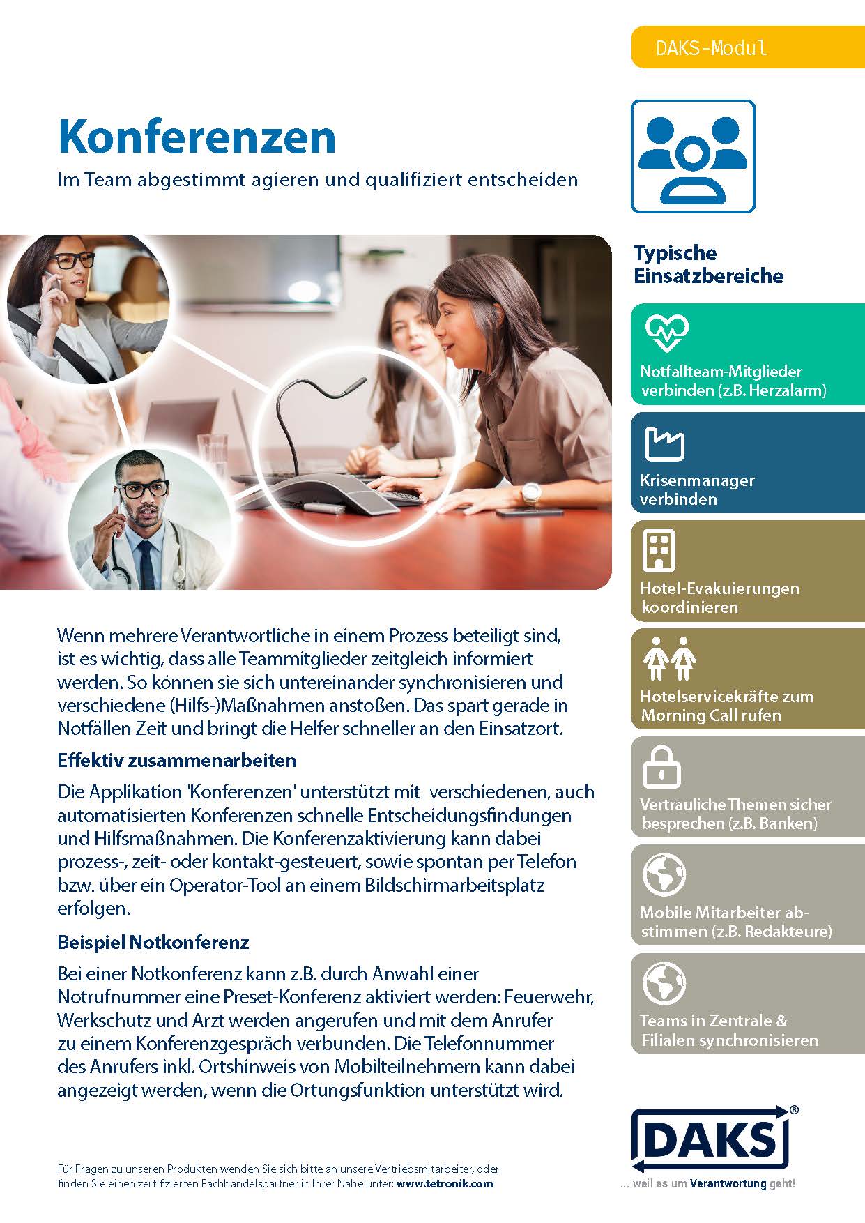 Vorschaubild DAKSpro-Modul Konferenzen