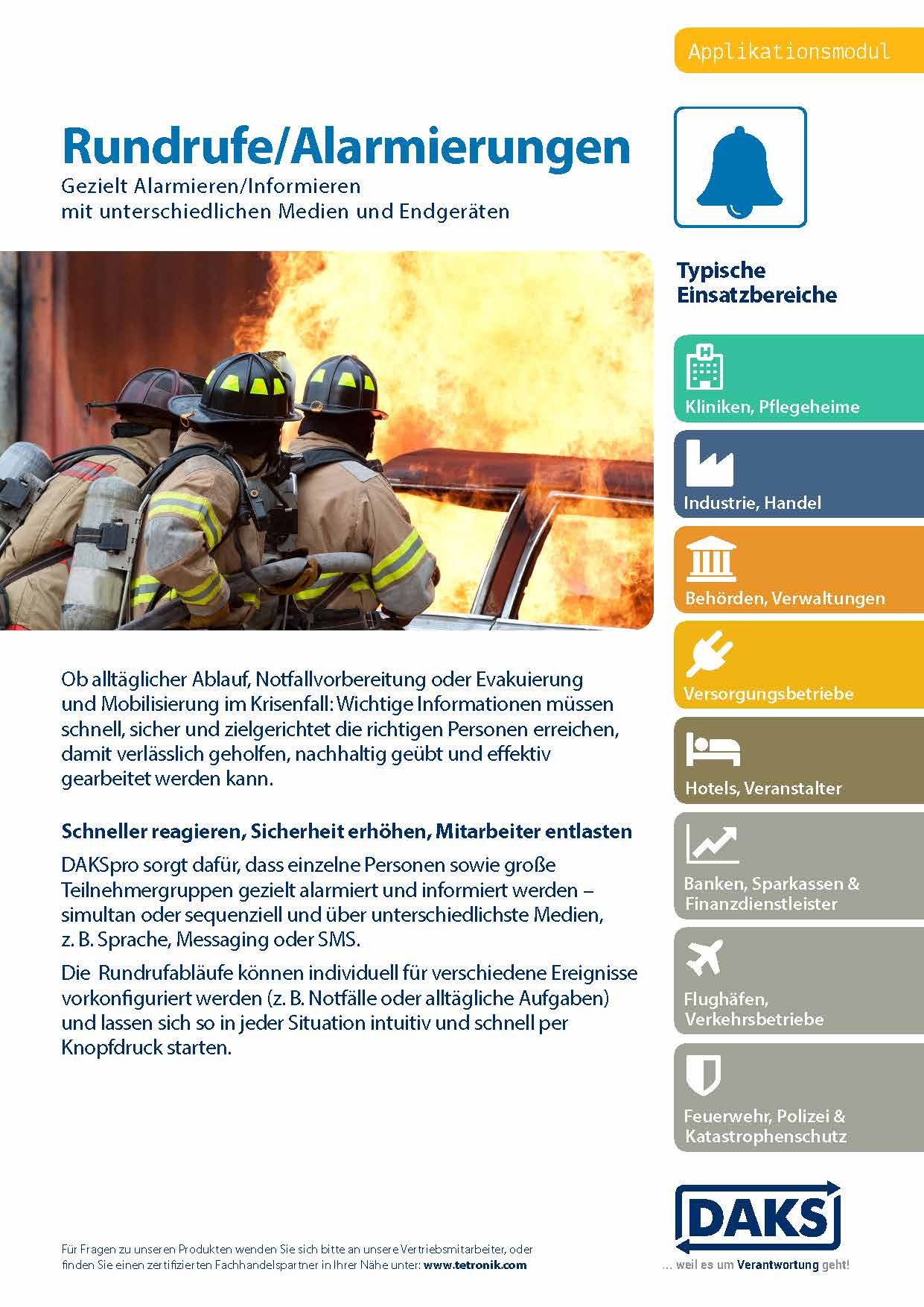 Vorschaubild DAKSpro-Modul Rundrufe/Alarmierungen