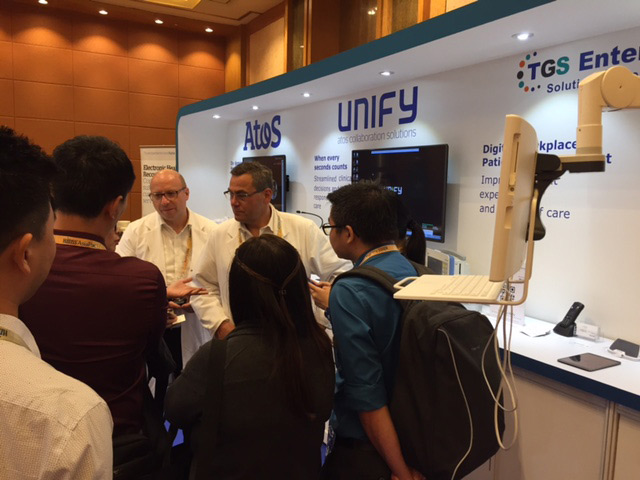 Atos / Unify zeigt das OScAR-Portfolio zum Thema 'Digital Healthcare' auf der HIMSS AsiaPac 2017 in Singapur