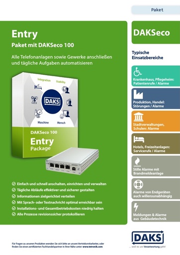 DAKSeco 100 – Entry Package