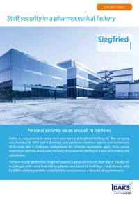 Preview image for the user report on Siegfried AG