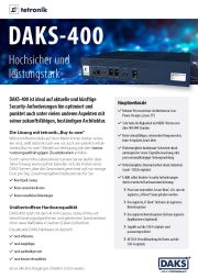 Vorschaubild Datenblatt DAKS-400-Hardware