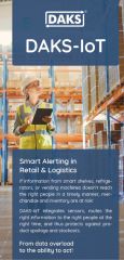 Preview image fold-out flyer 'DAKS-IoT in Retail and Logistics'