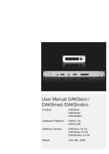 Preview image user manual DAKSmed V1.5