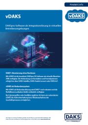 Cover Produktinfoflyer vDAKS