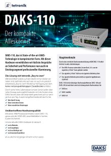 Vorschaubild Datenblatt DAKS-110-Hardwareplattform