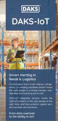 Preview image fold-out flyer 'DAKS-IoT in Retail and Logistics'