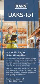 Preview image fold-out flyer 'DAKS-IoT in Retail and Logistics'