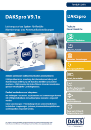 Cover Produktinfoflyer DAKSpro