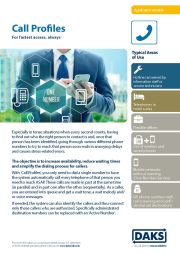Preview image product info DAKSpro module Call Profiles