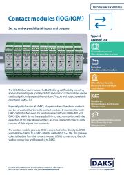 Preview image product info Contact Modules IOG/IOM
