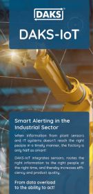 Preview image fold-out flyer 'DAKS-IoT in the Industrial Sector'