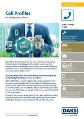 Preview image product info DAKSpro module Call Profiles