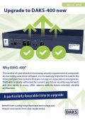 Preview image special offer info flyer Upgrade to DAKS-400 now