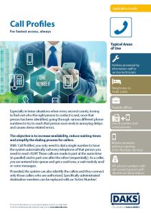 Preview image product info DAKSpro module Call Profiles
