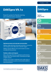 Cover product info flyer DAKSpro