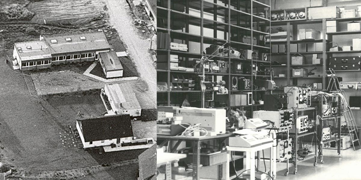 Collage alter Firmeneinrichtungen